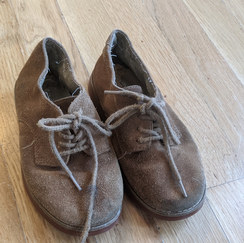 Boys Suede lace up shoes